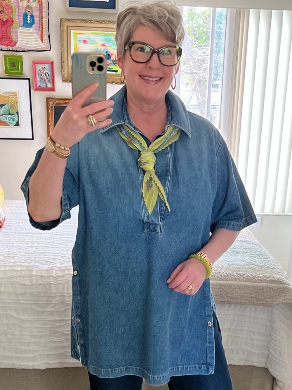 Plan C Denim Tunic